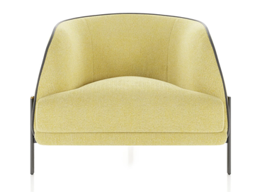 CAILLOU - Upholstered fabric armchair with armrests by Liu Jo Living Collection - view 3